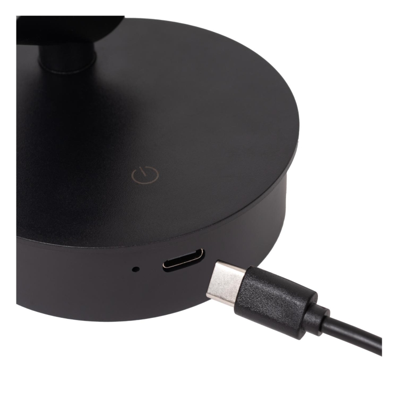 Lucide TONI - Rechargeable Wall spotlight / Wall light - Battery pack - Ø 8,1 cm - LED Dim. - CCT - 1x2W 2700K/4000K - Magnetic - Black